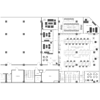 新宿ビルディング（130坪）のレイアウト画像