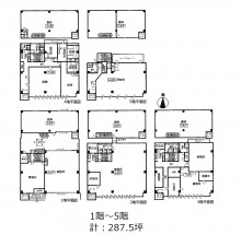 南区唐橋貸しビルの図面