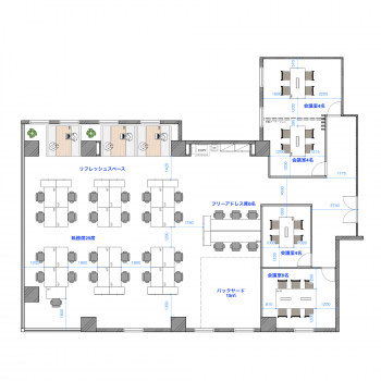 N building（77.84坪）のレイアウト画像