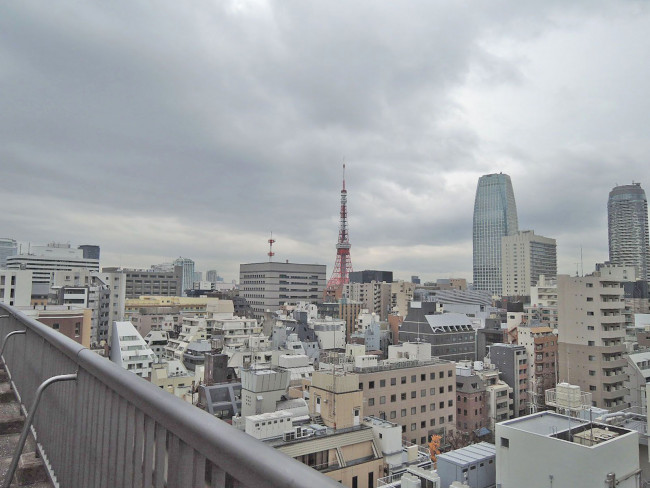 東京タワーが望める眺め