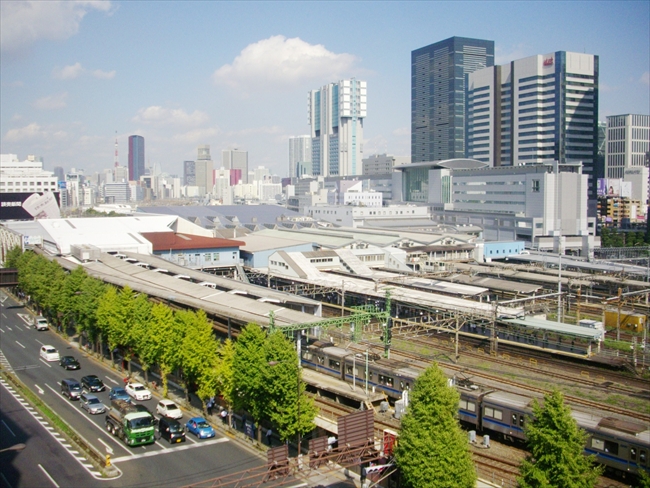 品川駅方面の眺望