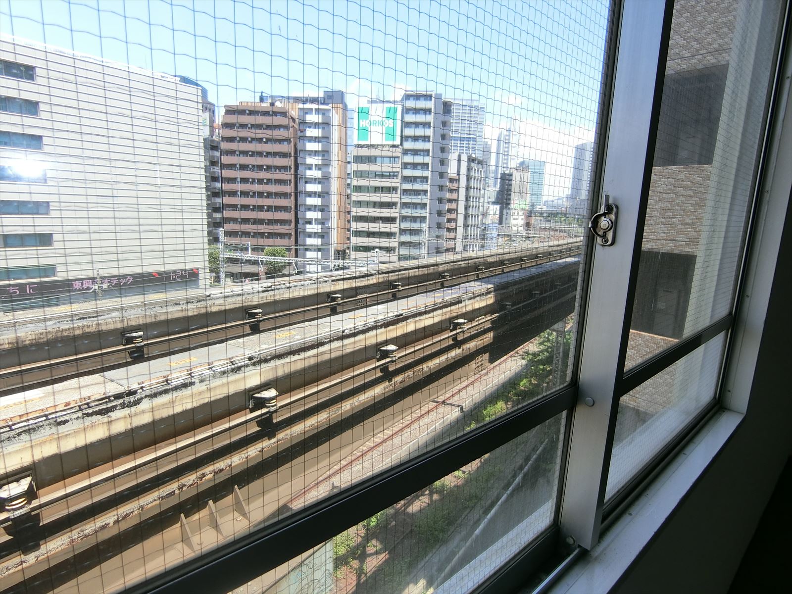 線路が見える眺望