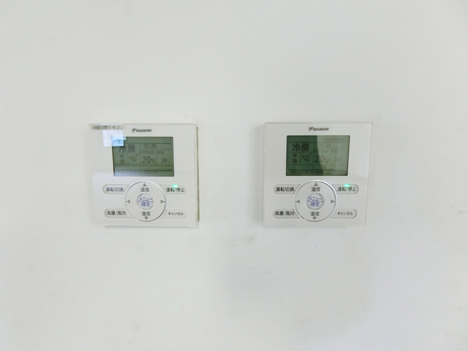 空調のスイッチ
