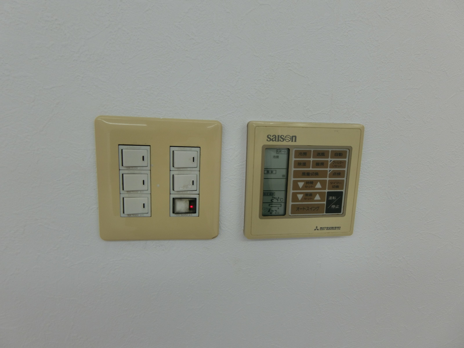 空調のスイッチ