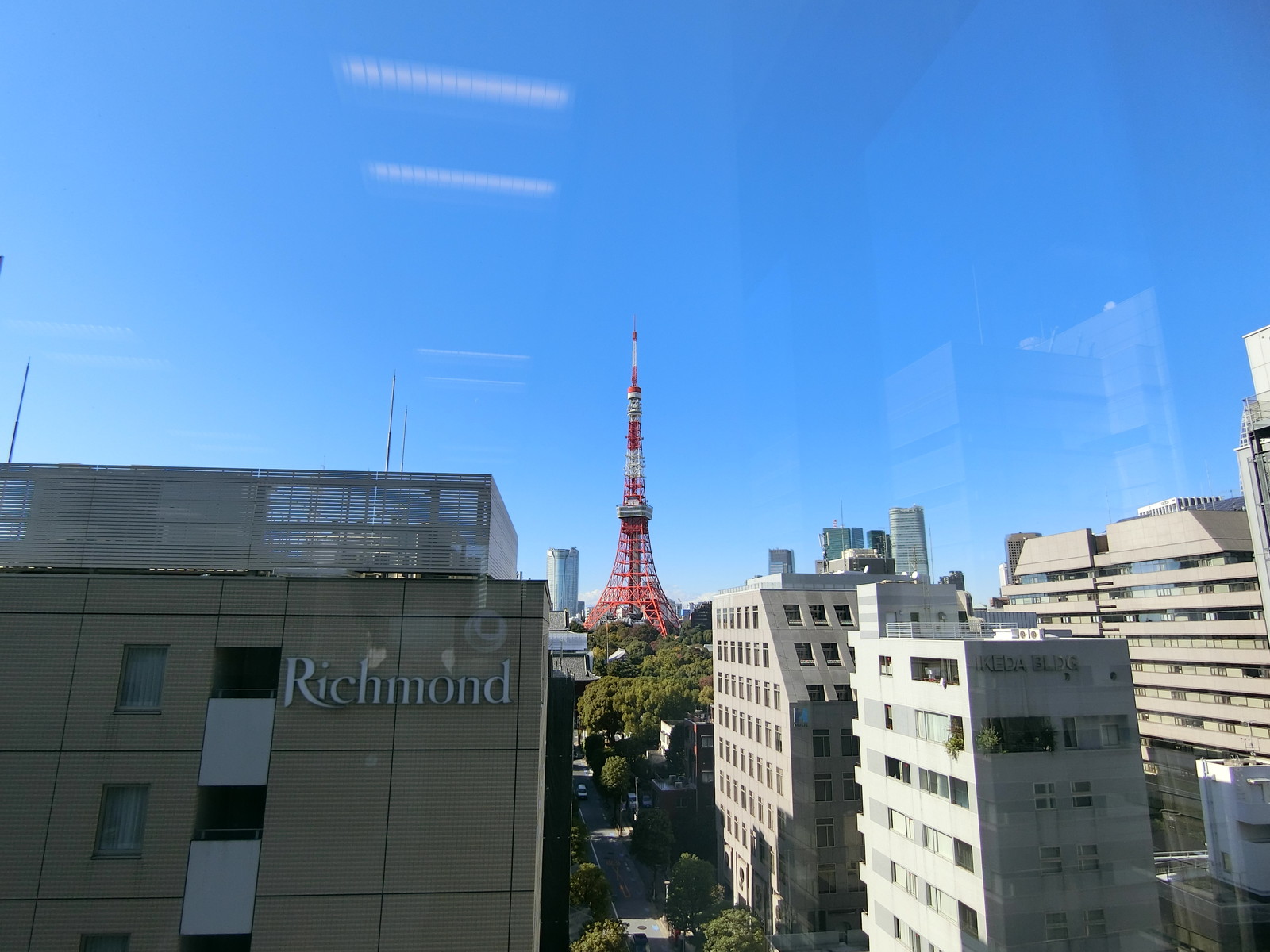 東京タワーを望む眺望