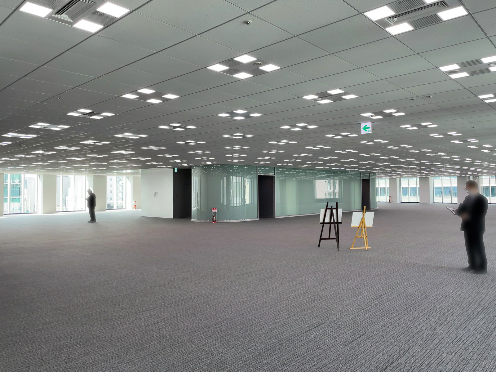 貸室奥側から見た室内