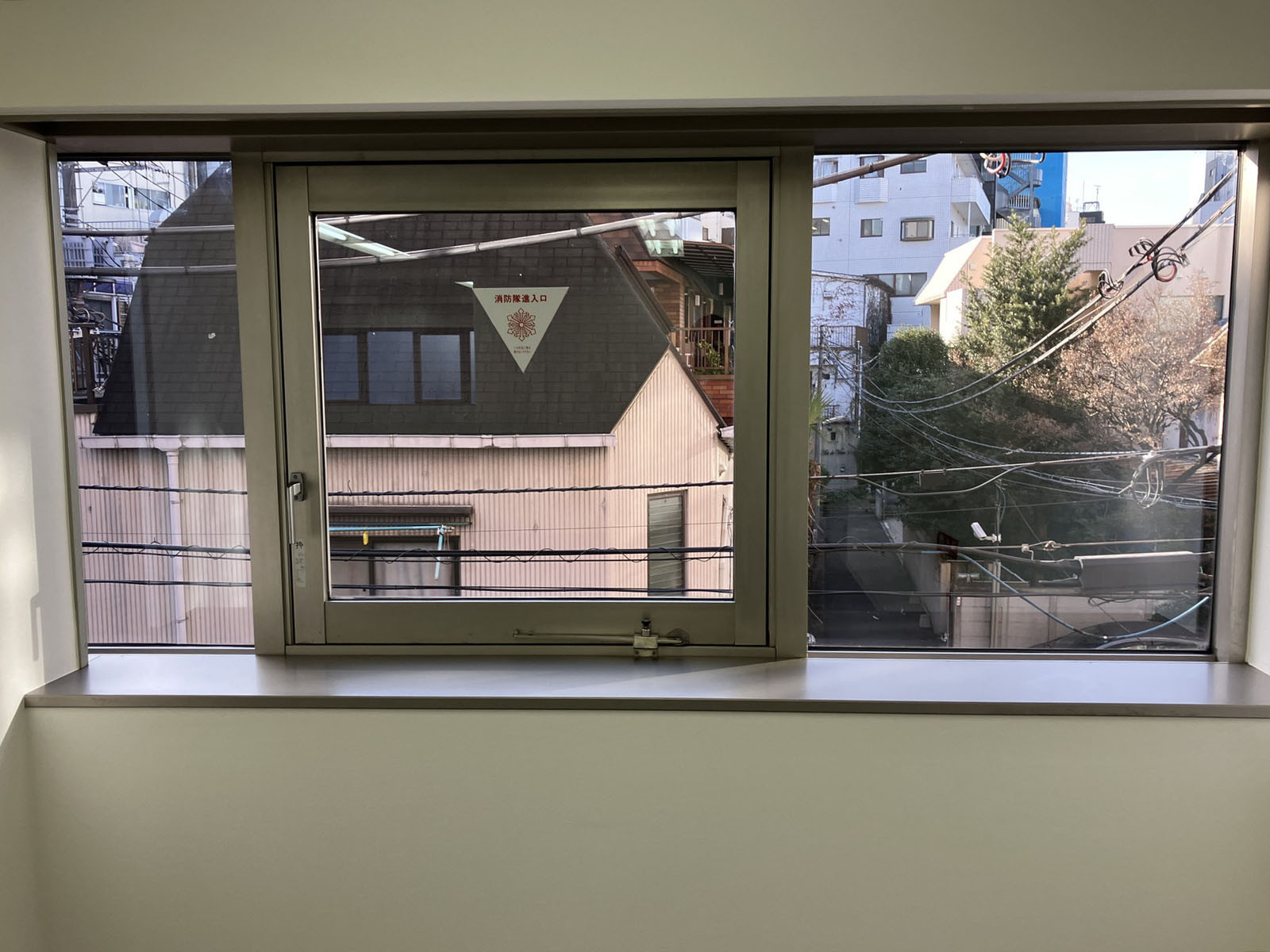 窓際の様子
