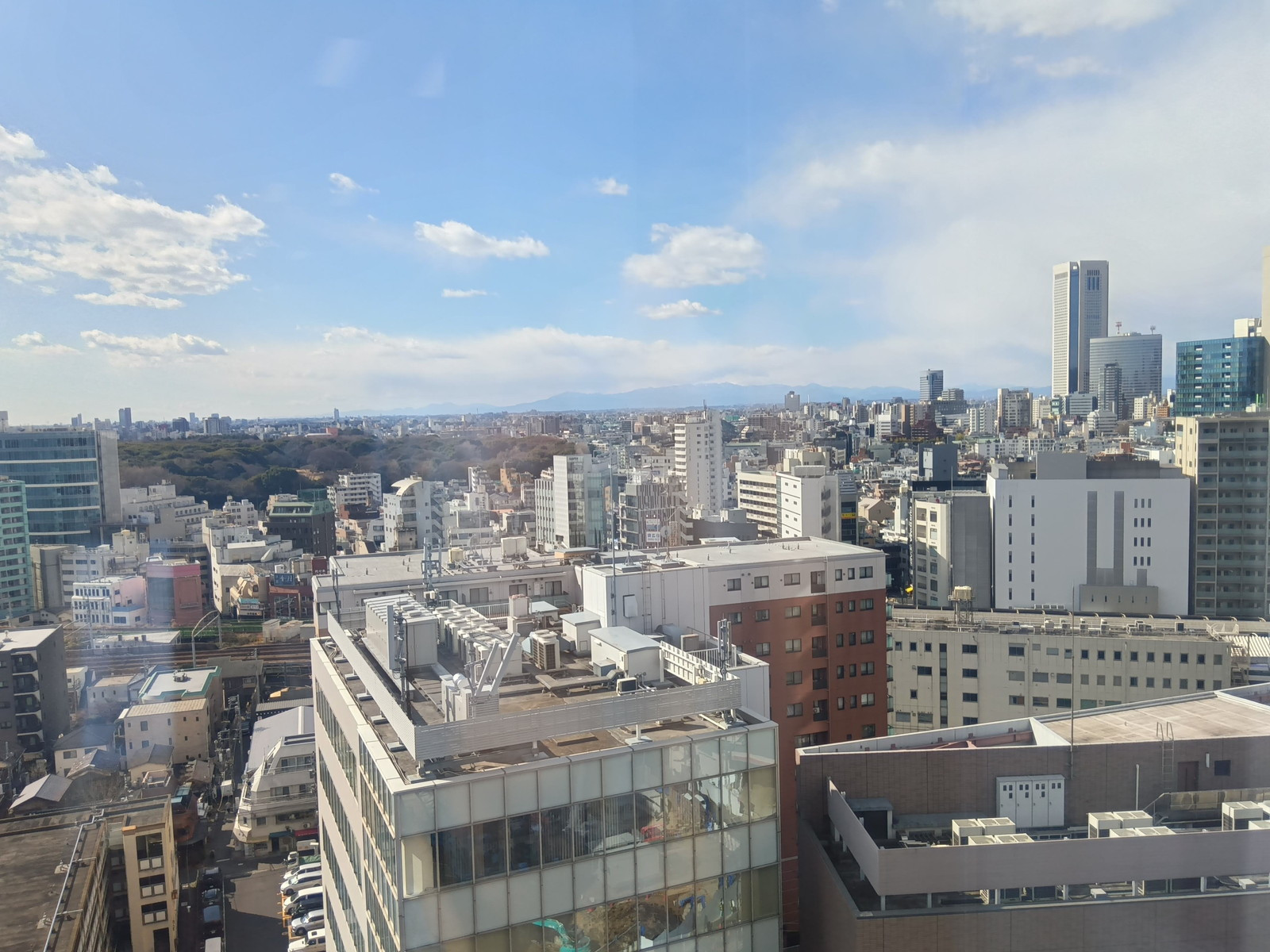 新宿御苑を望む眺望