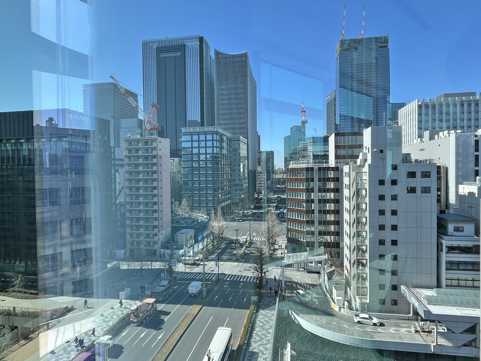 八重洲通り～東京駅までが見渡せる眺望