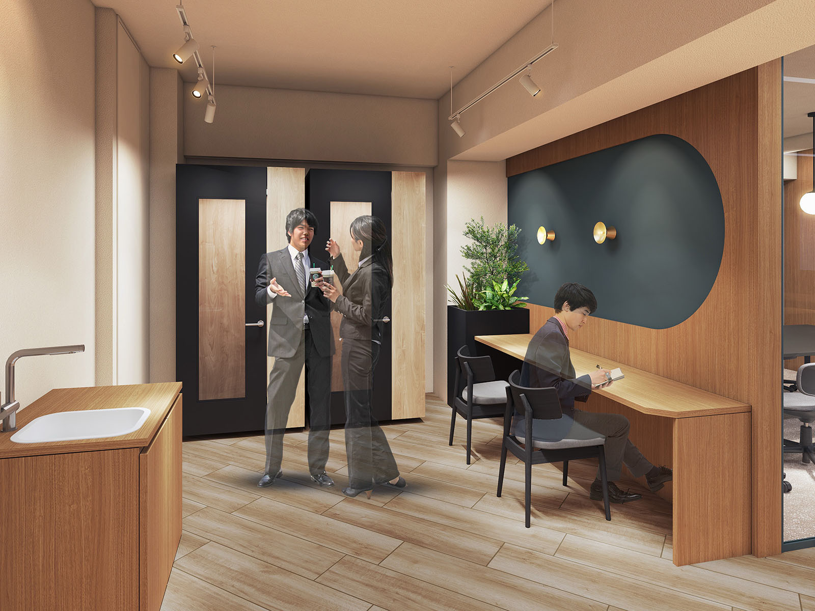 別フロアの室内参考画像(1階・約35坪)