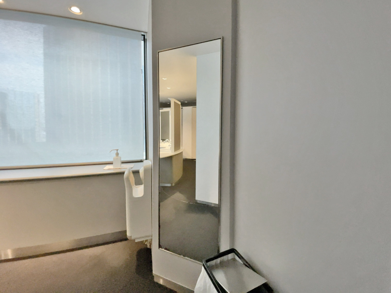 トイレ内の全身鏡
