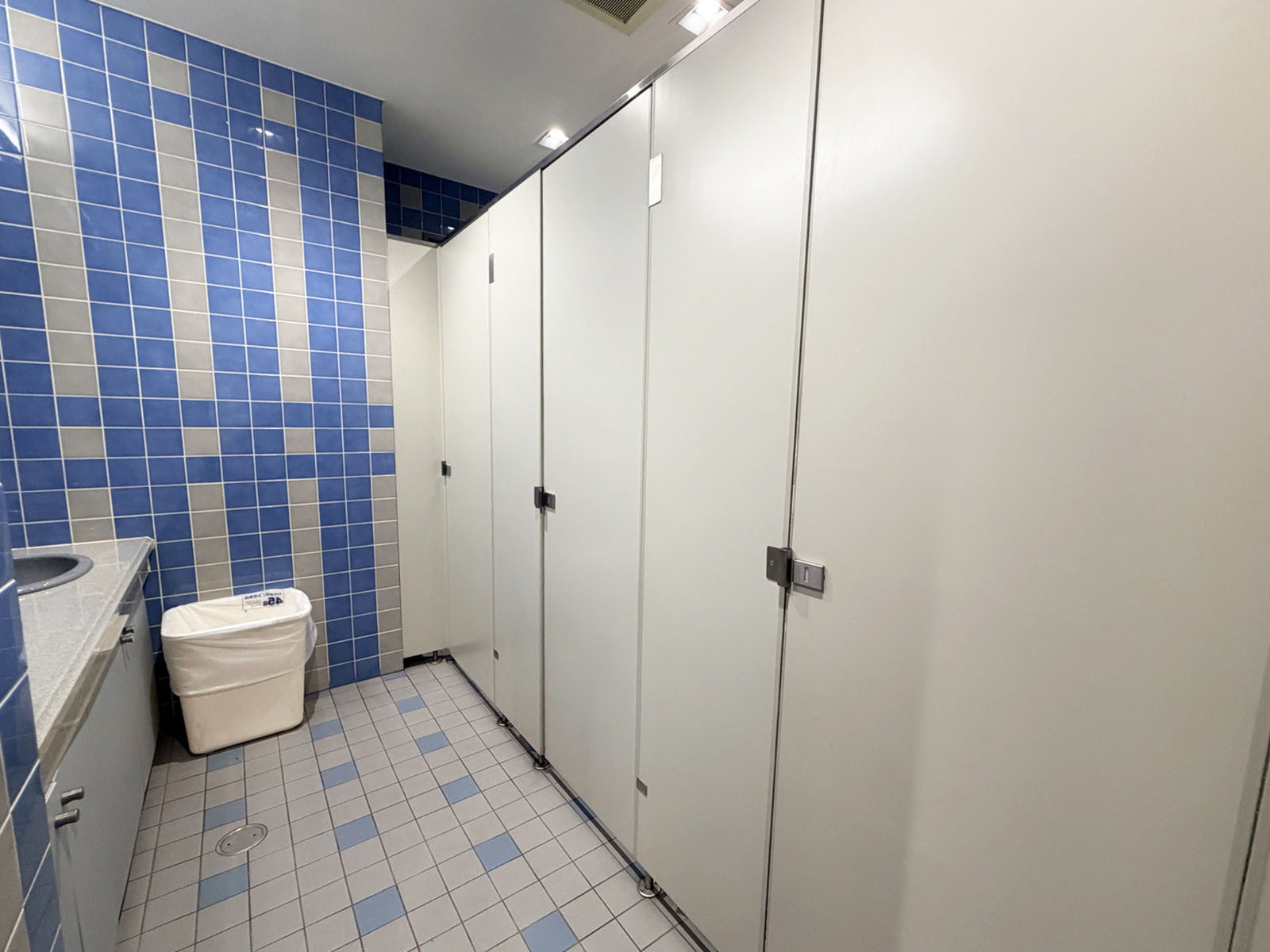 女性用トイレ全体の様子(個室3室)