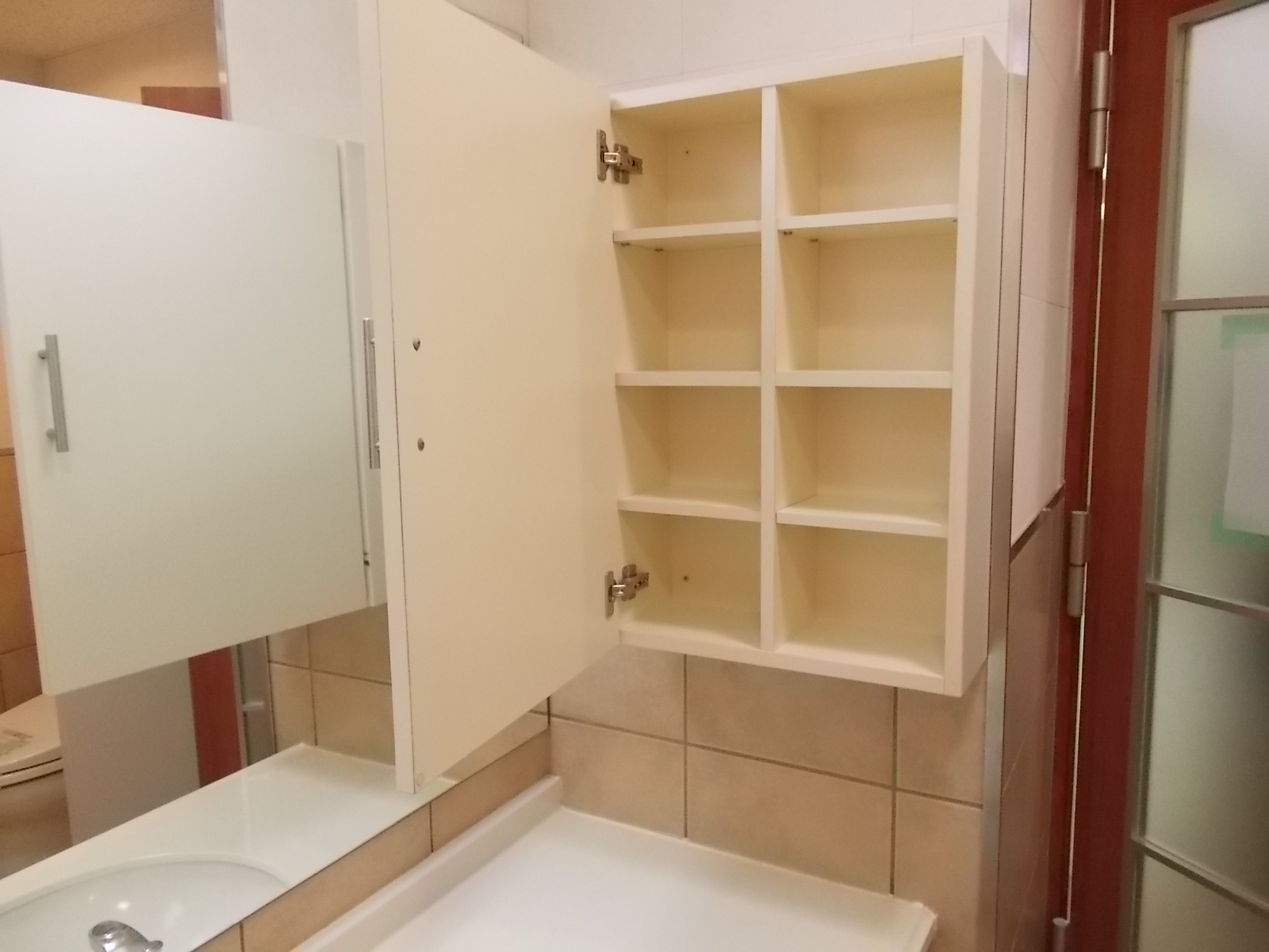 女子トイレに小さなロッカー