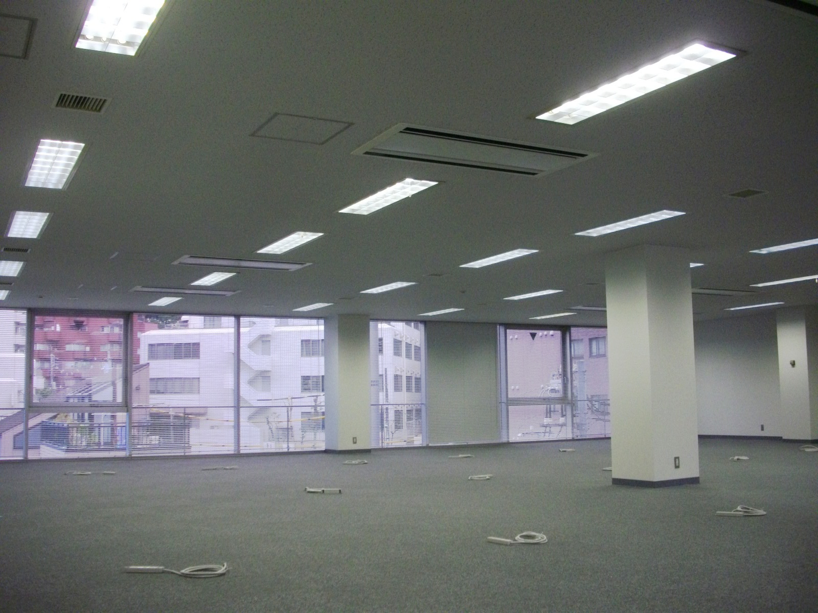 窓面は大きく開放的