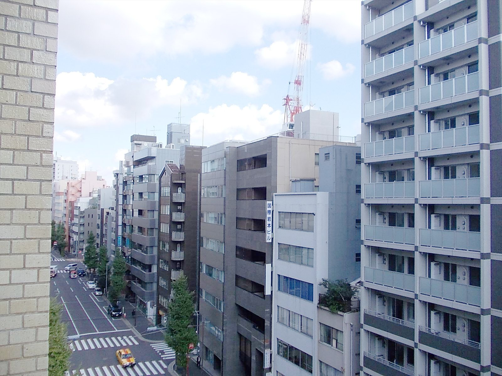 通りを一望
