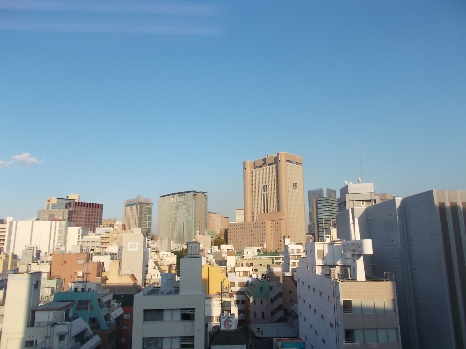 東側の窓の眺望