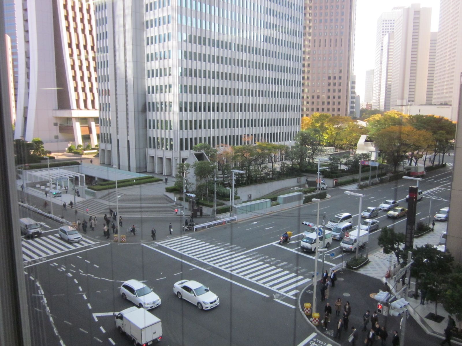 青梅街道が見える眺望
