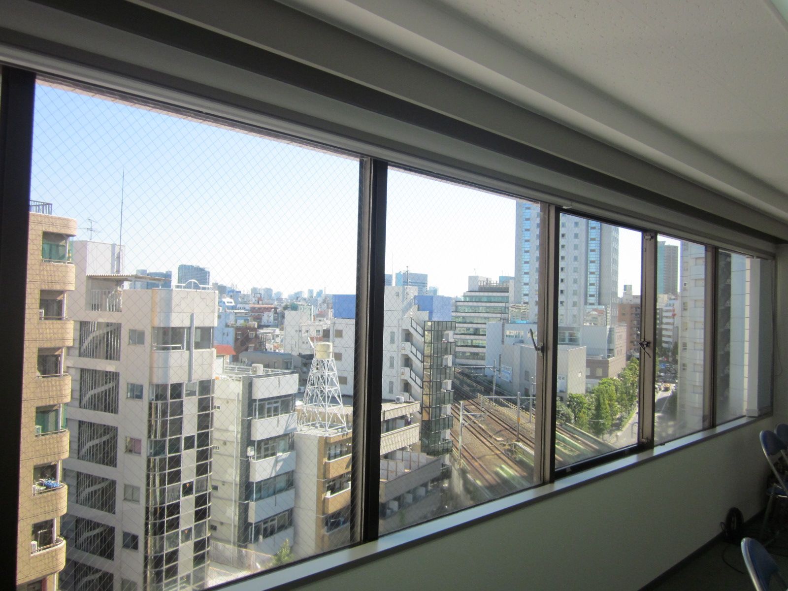線路の見える眺望