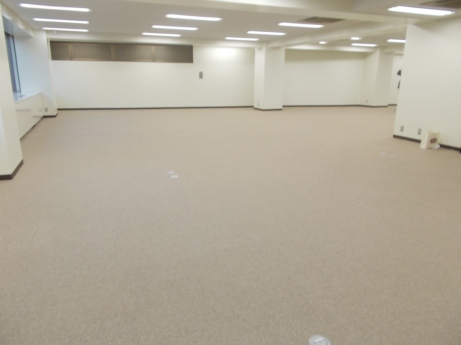 明るい色合いのカーペット