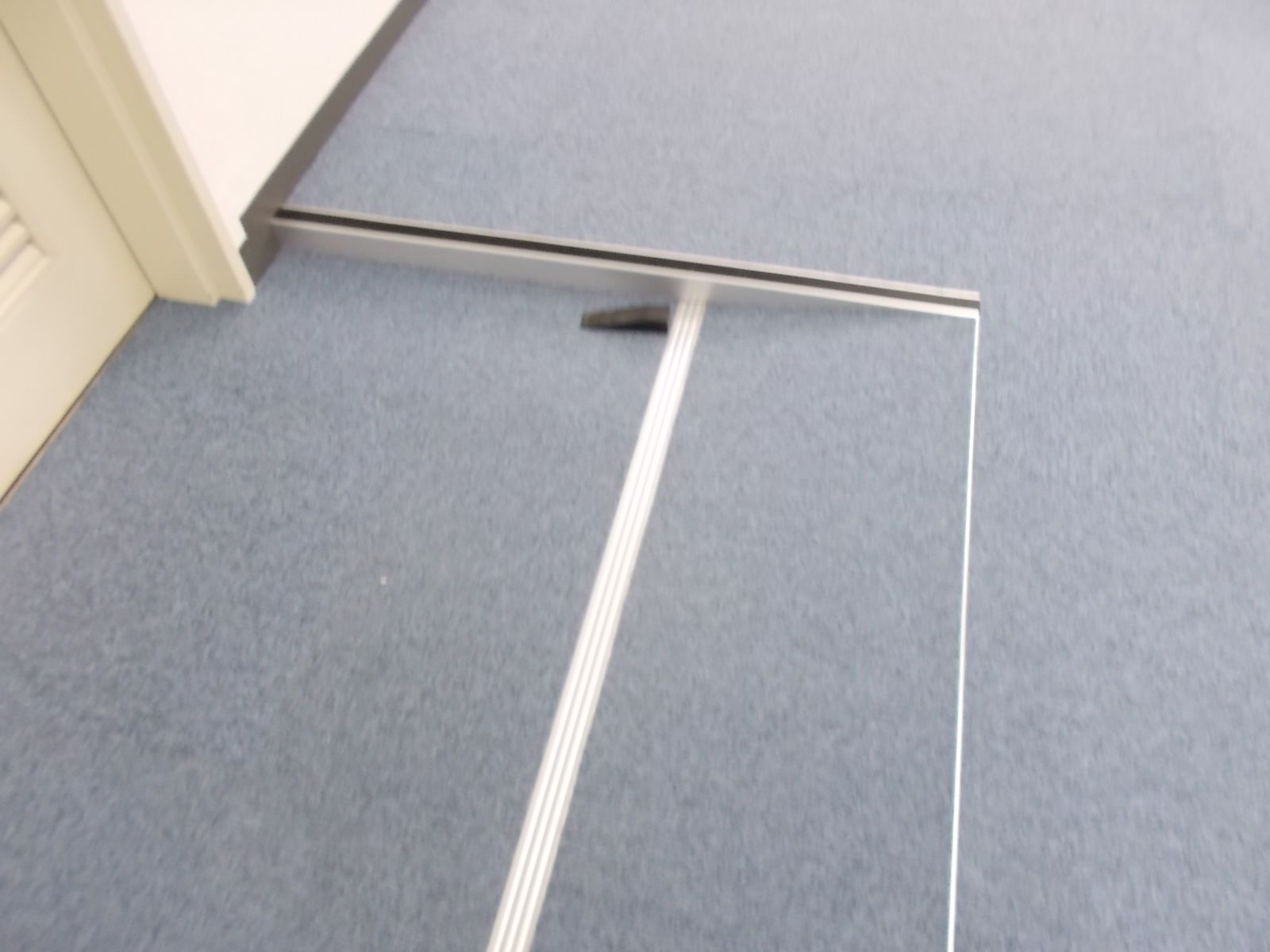 入口で床上げされています