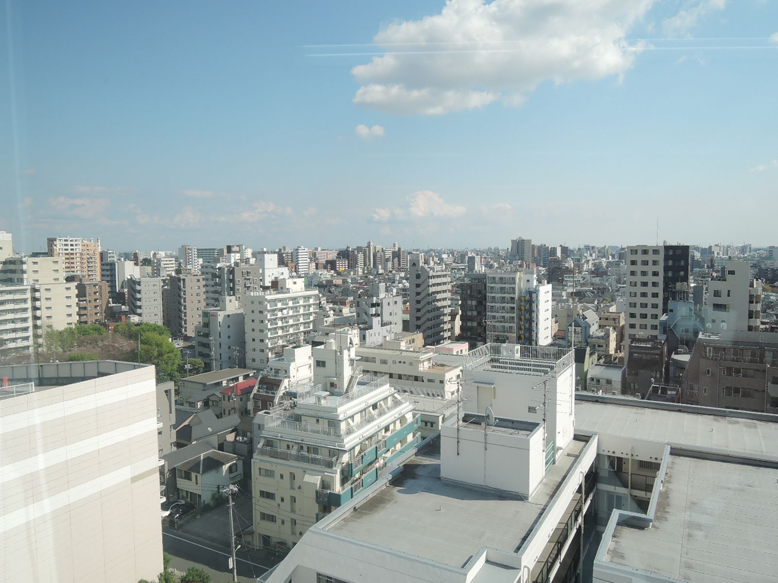 上層階からは大森の町並みを一望