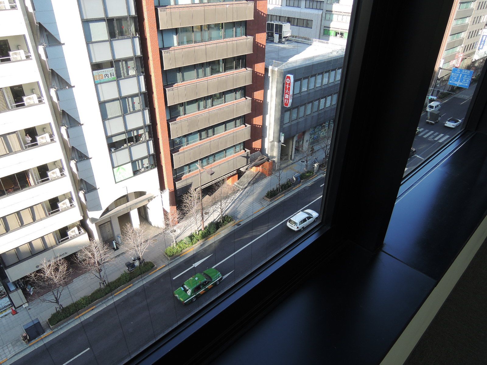 江戸通りを見下ろす眺望