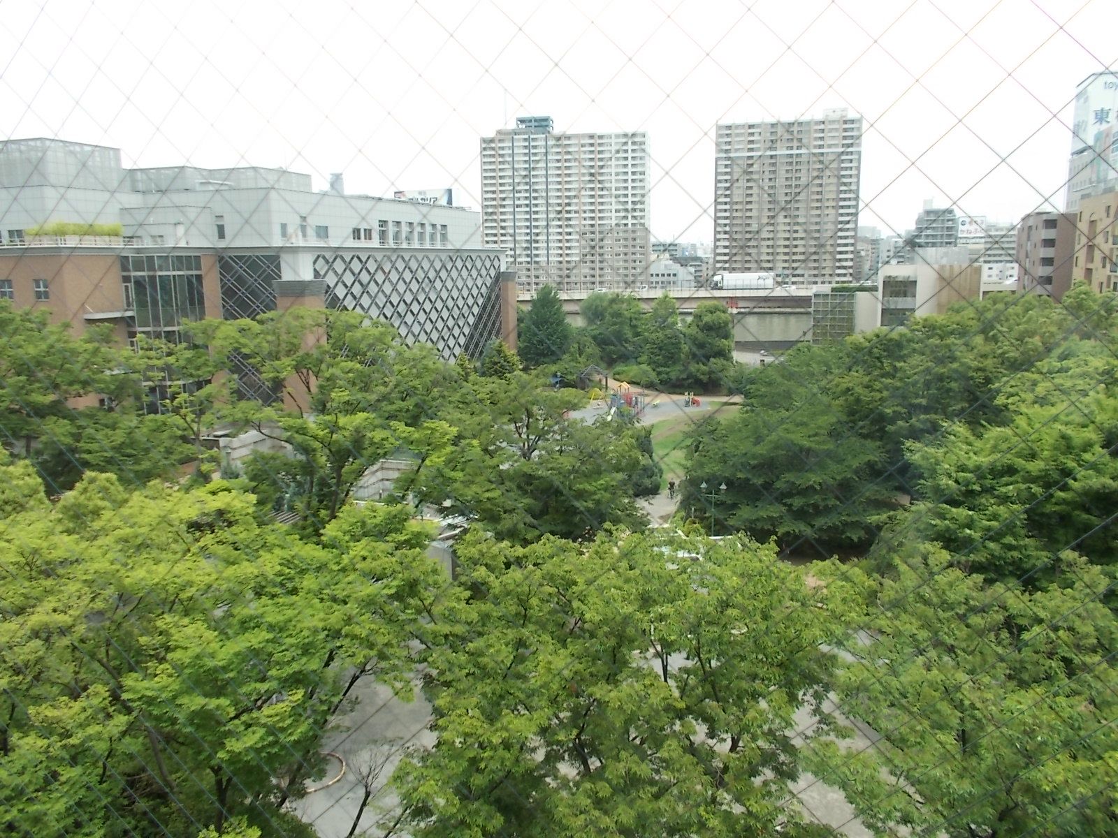 浜町公園を見渡す眺望