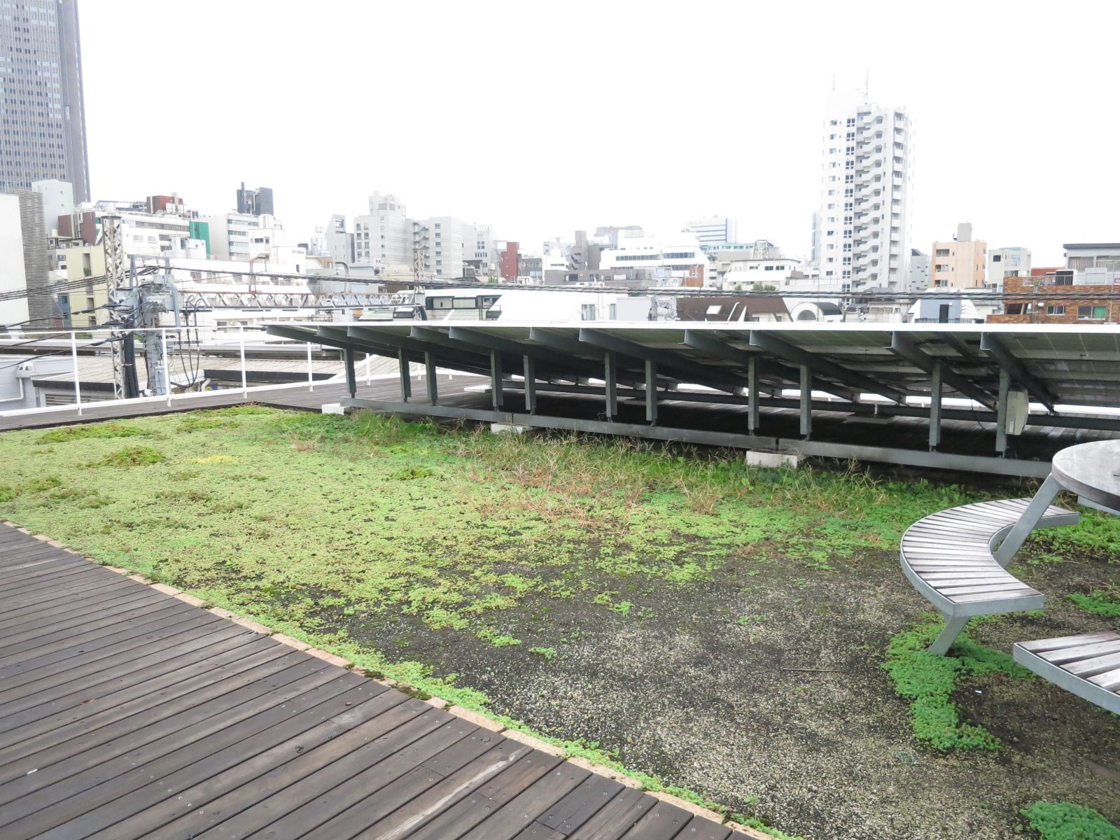 広々とした屋上庭園！