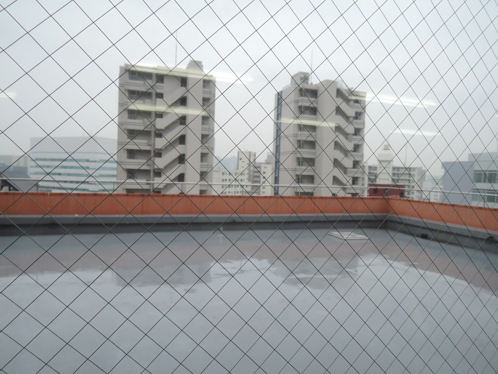 最上階のバルコニー