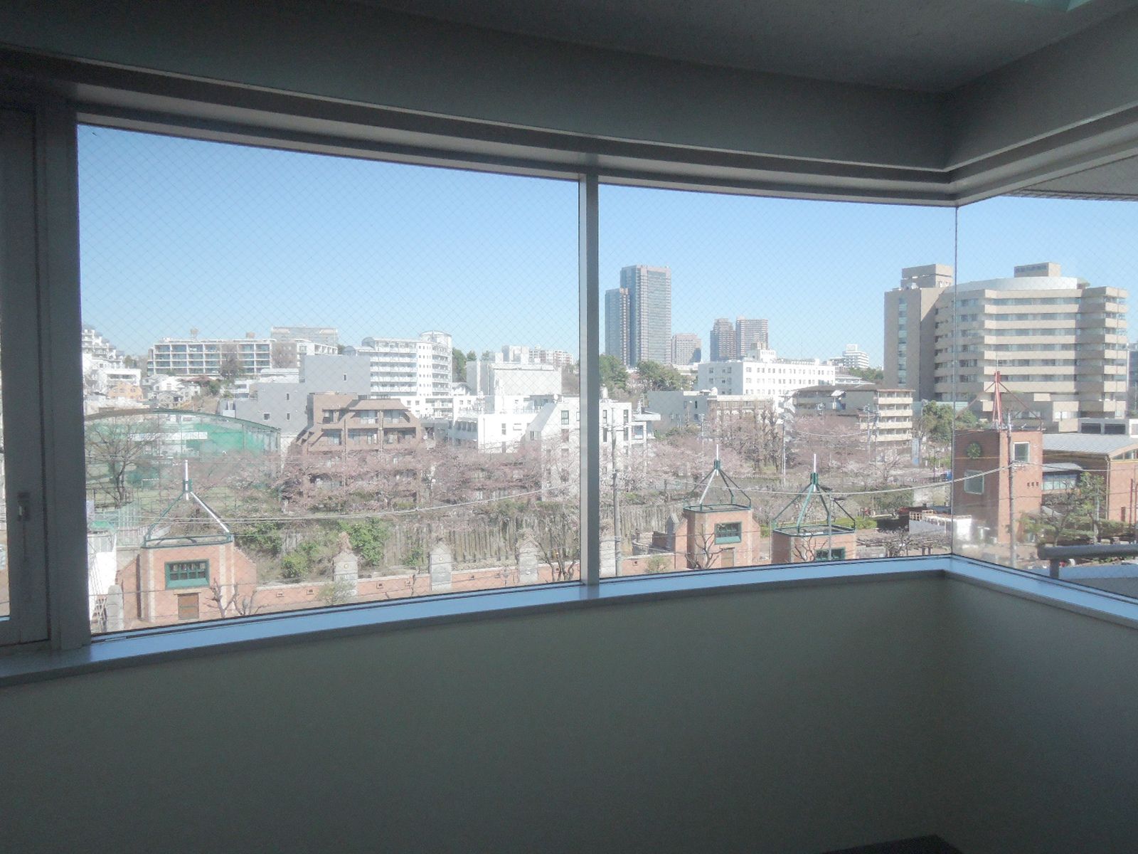 上層階からの開けた眺望