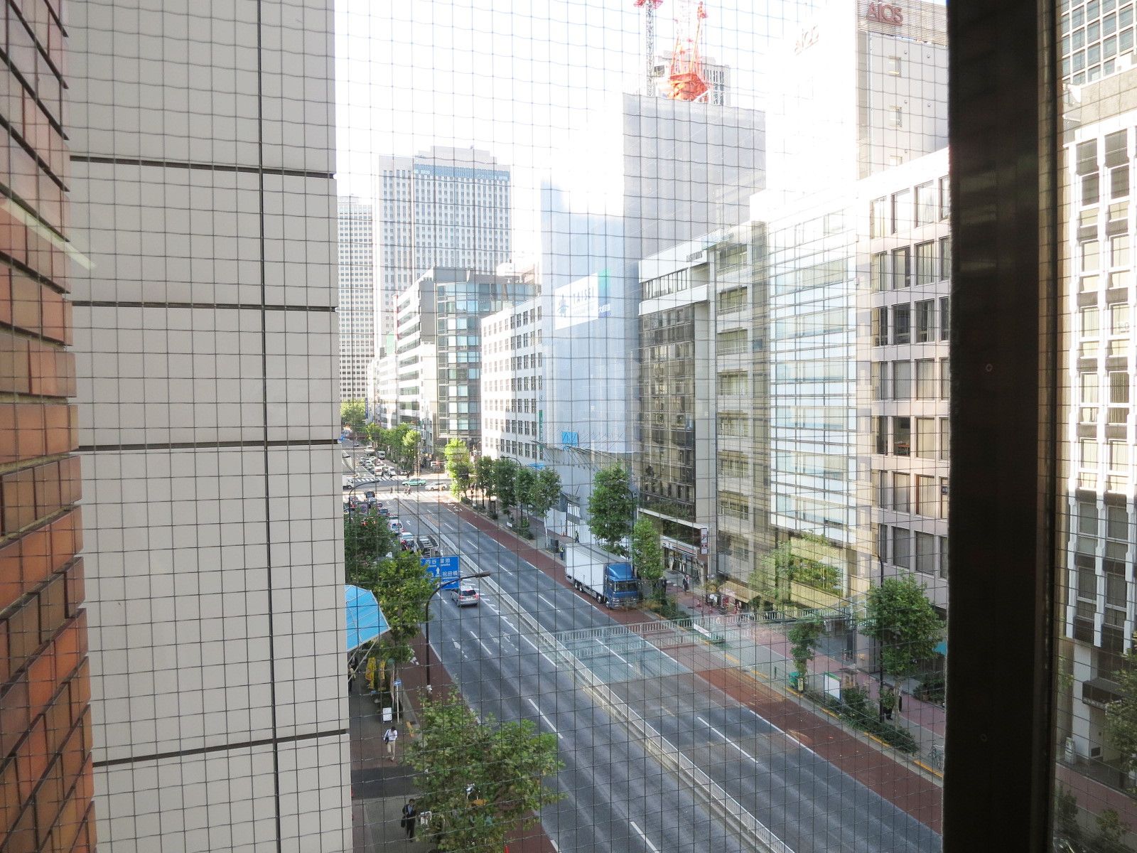 外堀通りを見下ろす眺望