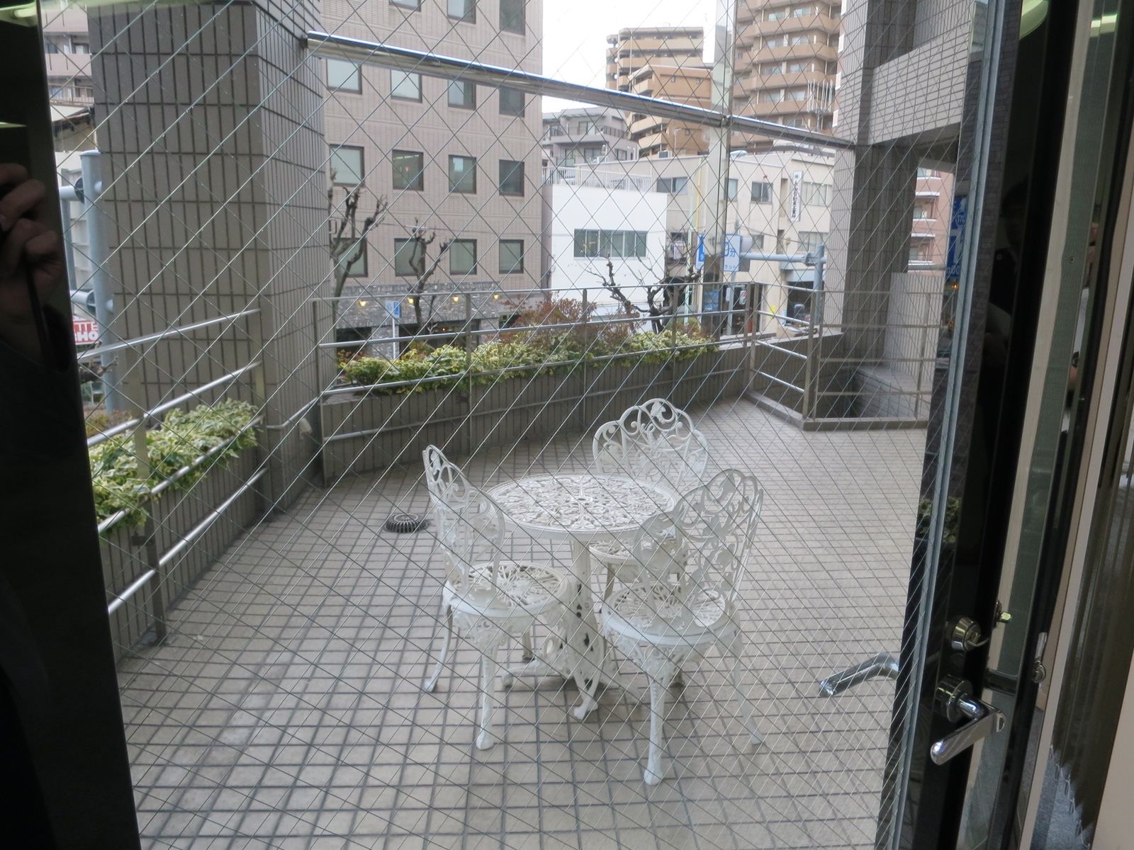 2階にあるオープンテラス