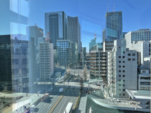 八重洲通り～東京駅までが見渡せる眺望