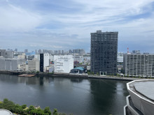 京浜運河を見渡す眺望
