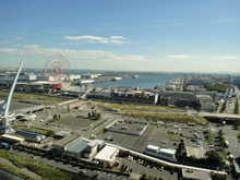 東京湾側の眺望