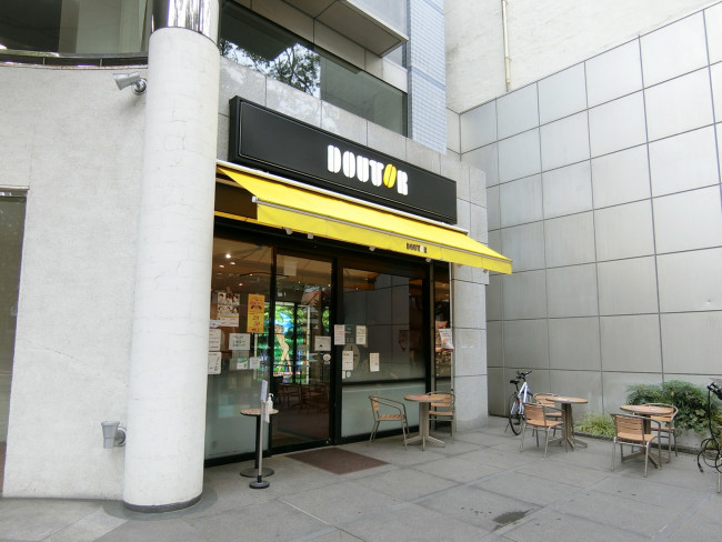 1階のドトールコーヒーショップ 仙台定禅寺通り店