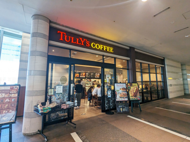 2階のタリーズコーヒー 品川インターシティ店