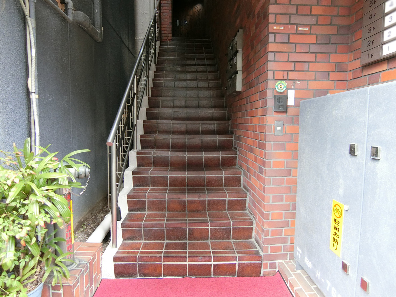エントランスへの階段