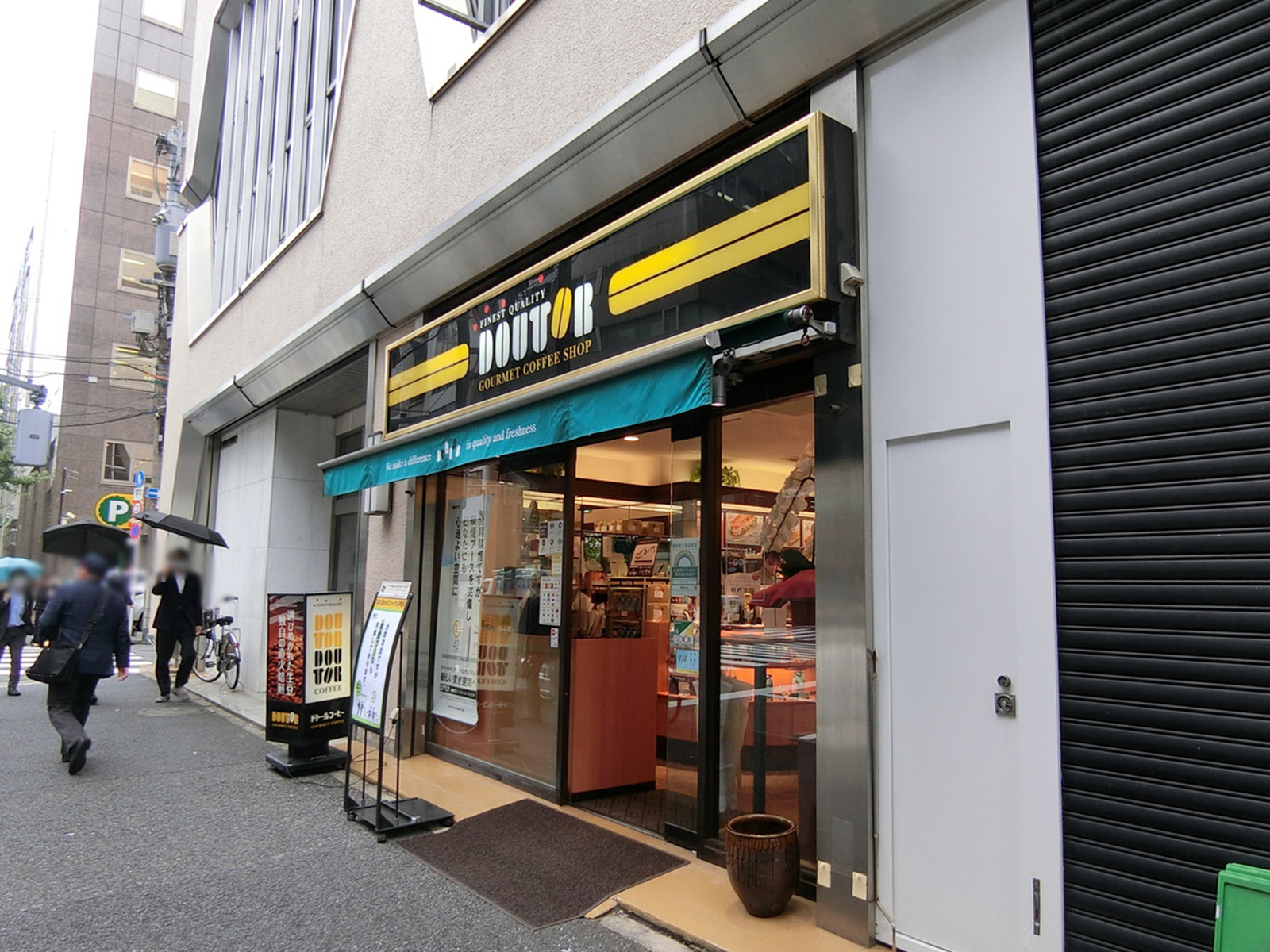 1階のカフェ