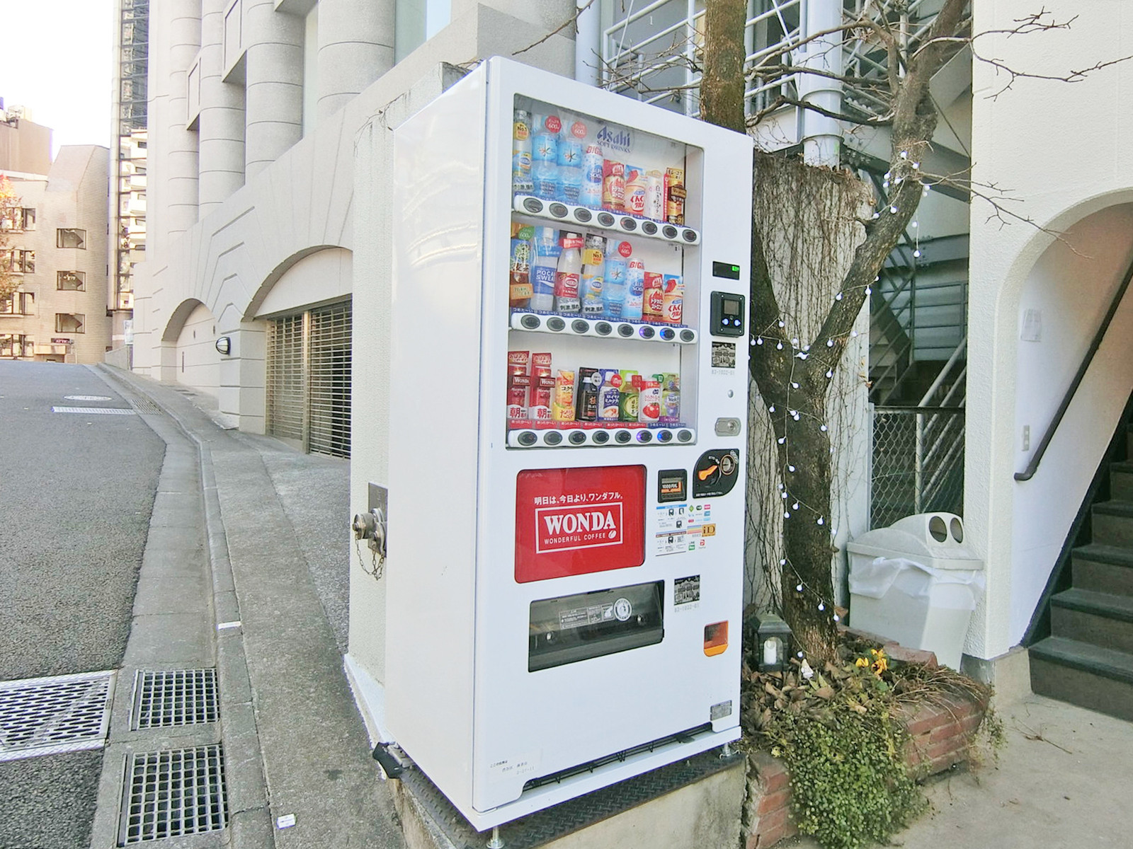 1階にある自動販売機