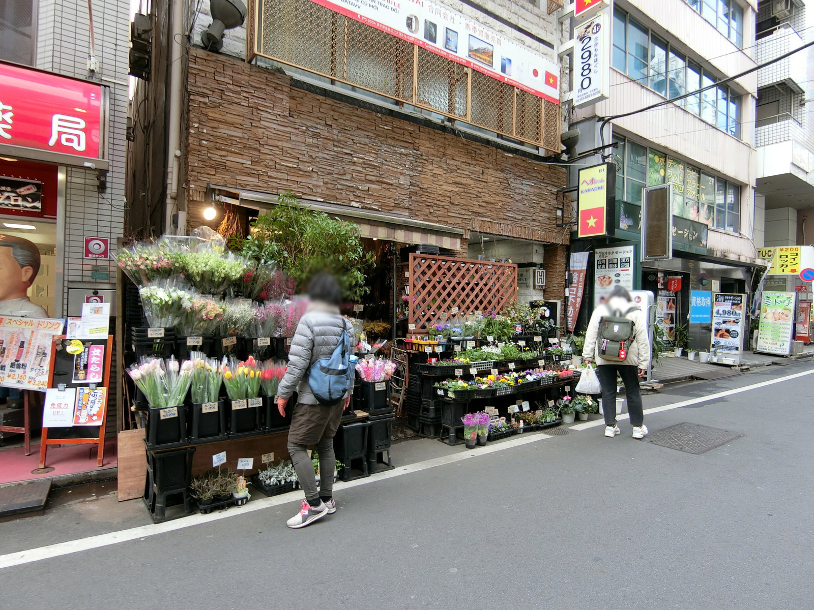 1階の花屋
