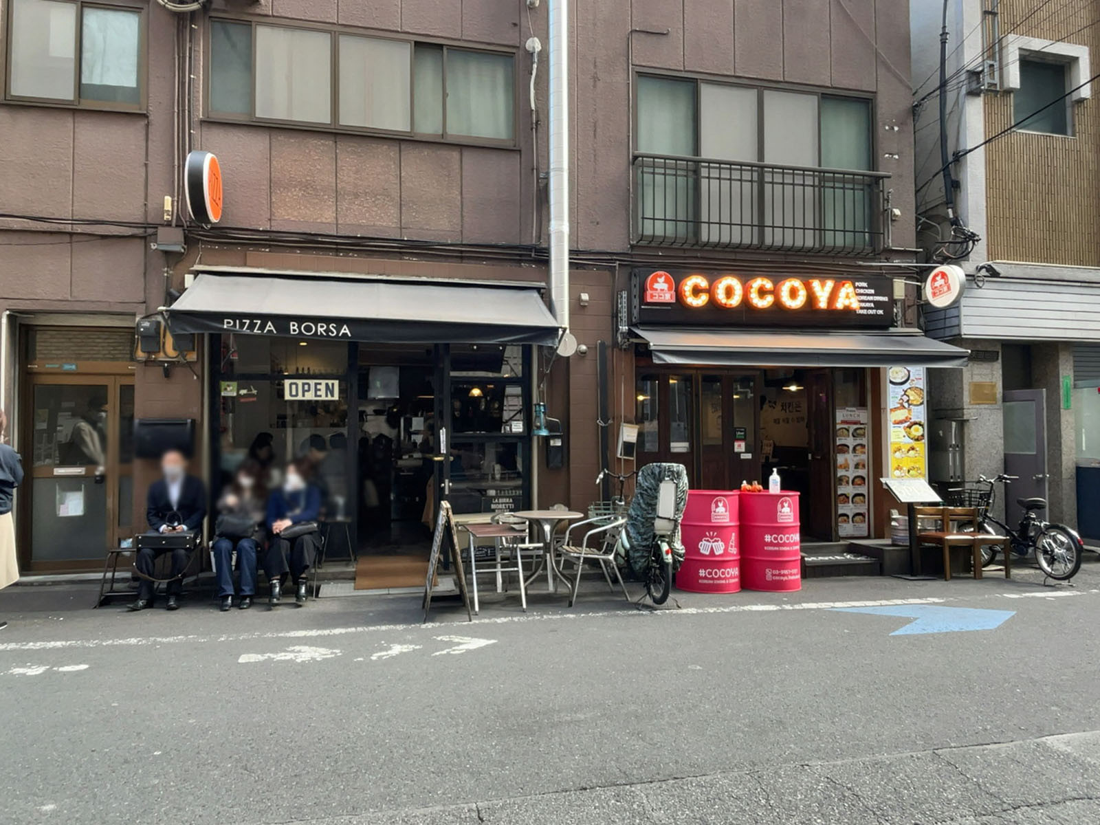 1階の飲食店