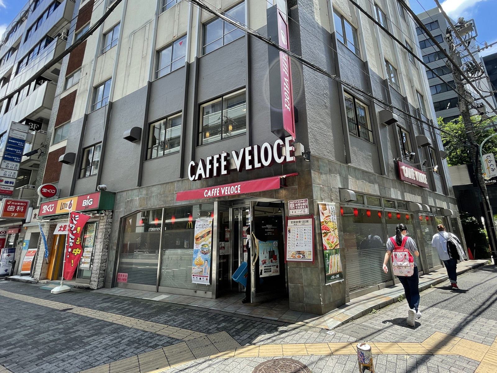 1階のカフェ・ベローチェ渋谷駅新南口店