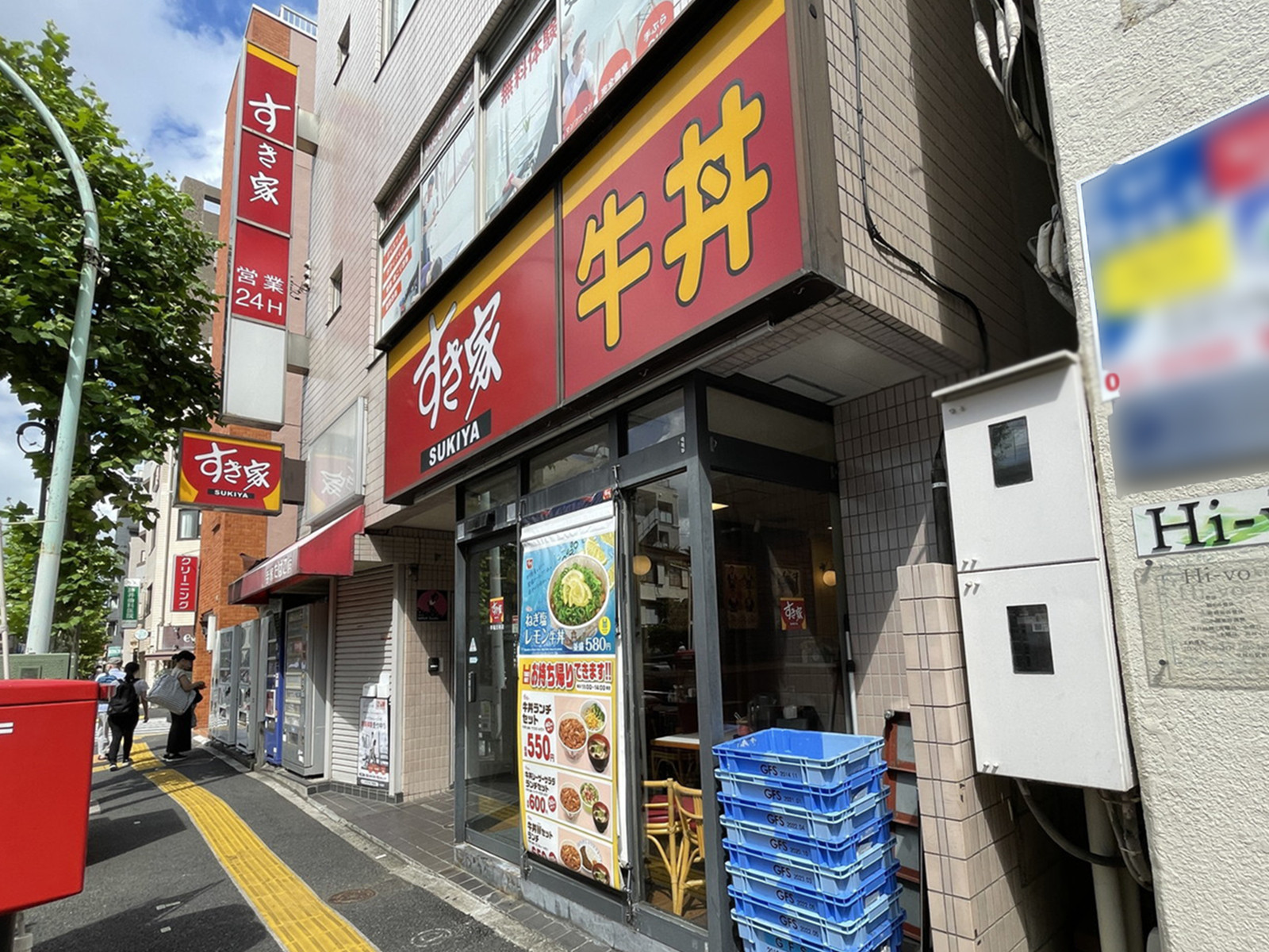 1階のすき家 早稲田南店