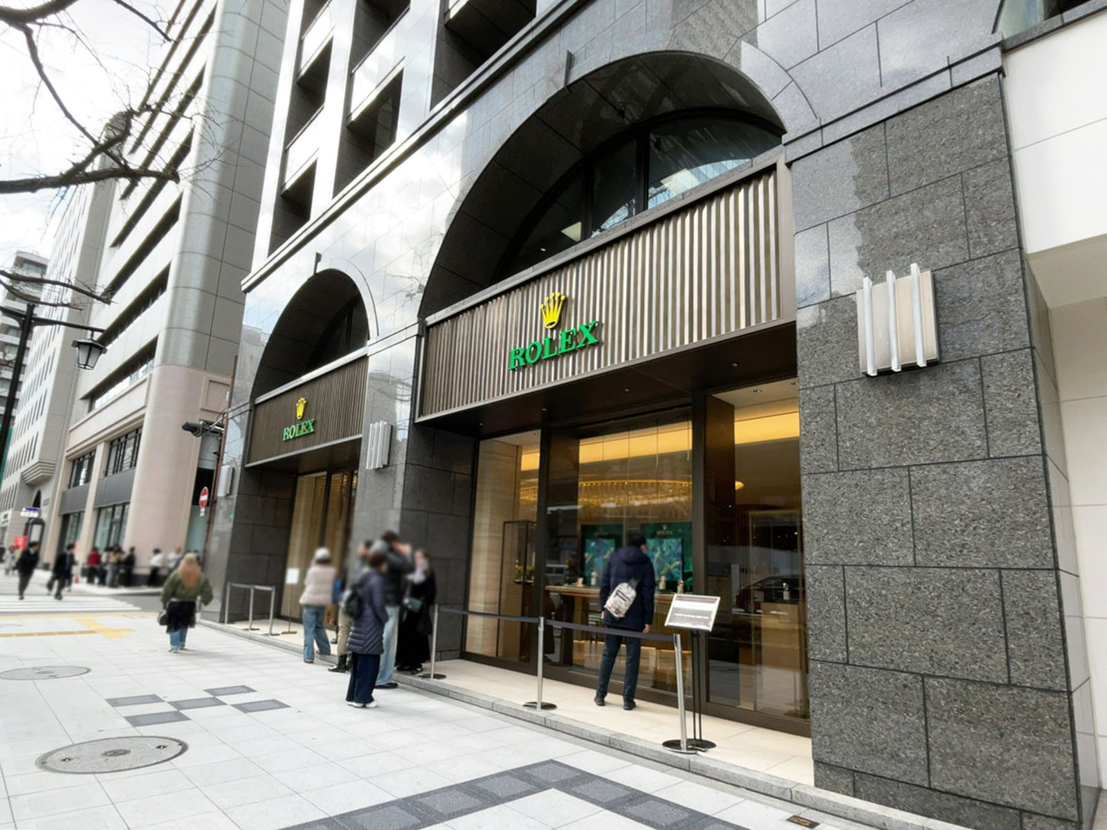 1階のロレックス ブティック レキシア 大阪心斎橋店
