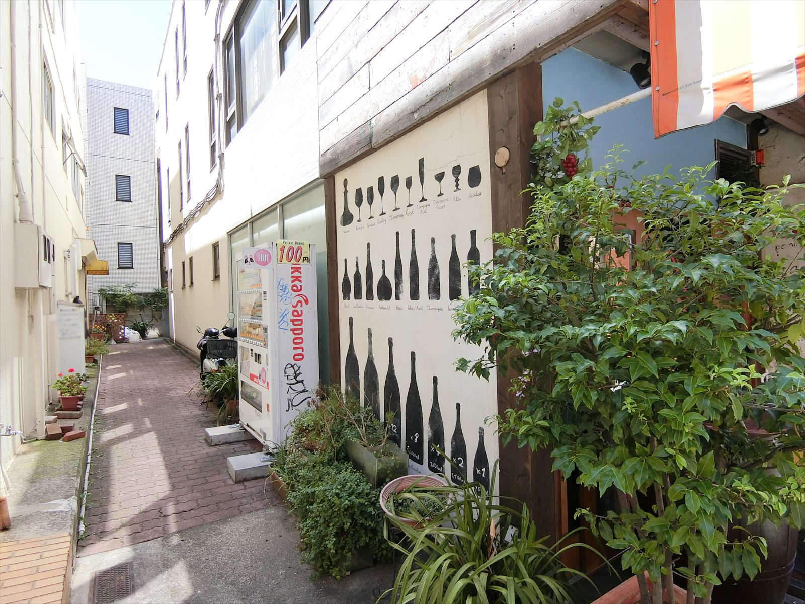 ビル横の様子
