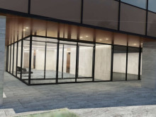 オフィスビル出入口