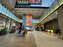 敷地内の赤れんがテラス