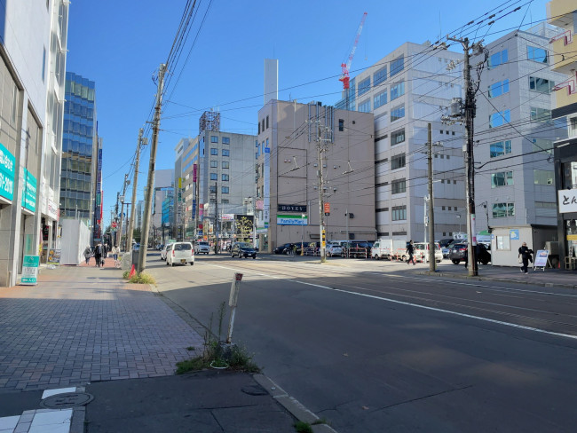 郵政福祉札幌第一ビル前面の通り