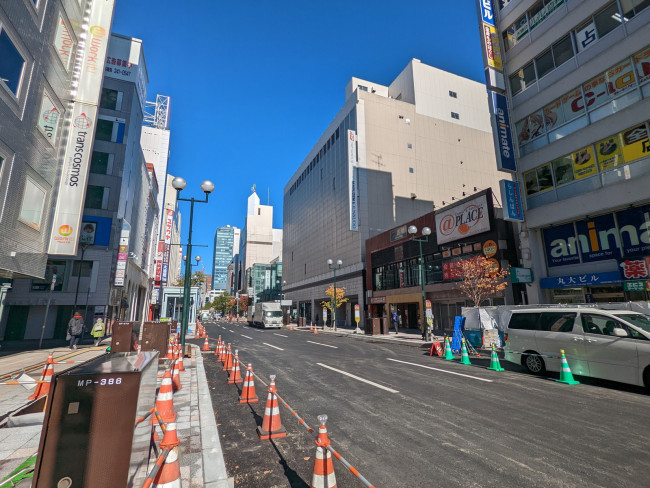 NBF札幌南二条ビル前面の通り